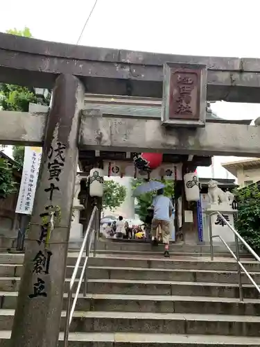 櫛田神社の鳥居