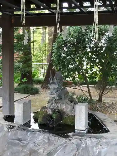 所澤神明社の手水舎