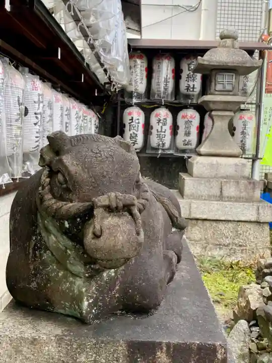 文子天満宮の狛犬