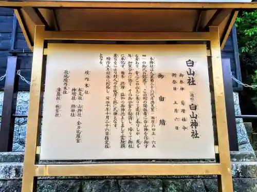 白山社（成岩白山神社）の歴史