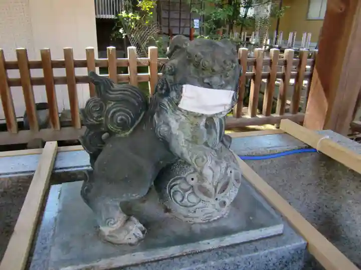 井草八幡宮の狛犬