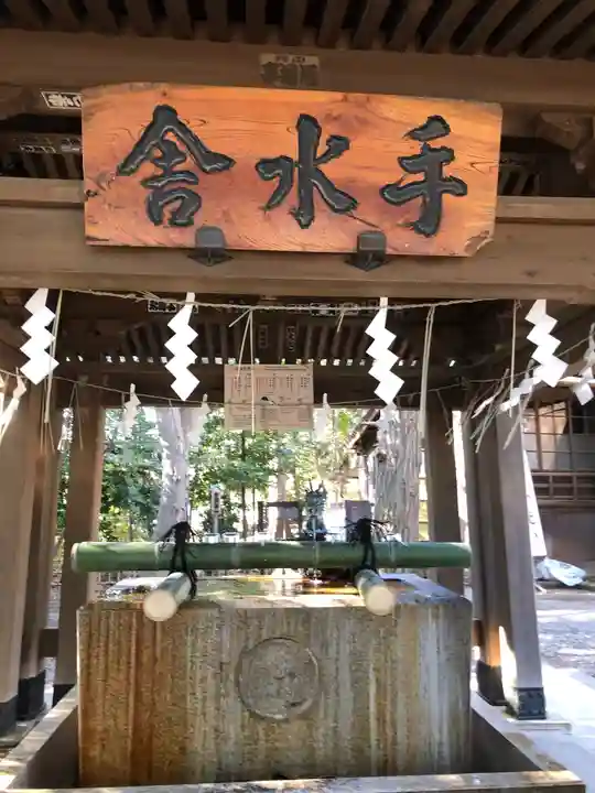 世田谷八幡宮の手水舎