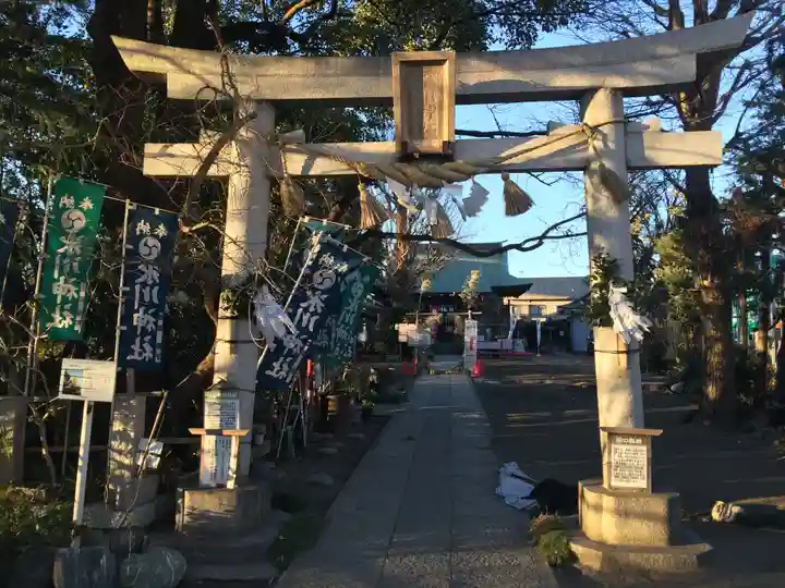 江北氷川神社の鳥居