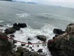 壁島　龍権社　夫婦岩の周辺