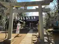柳窪天神社(黒目川天神社) の鳥居