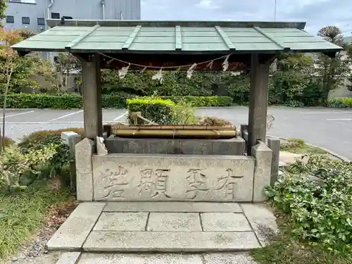 岡山神社の手水