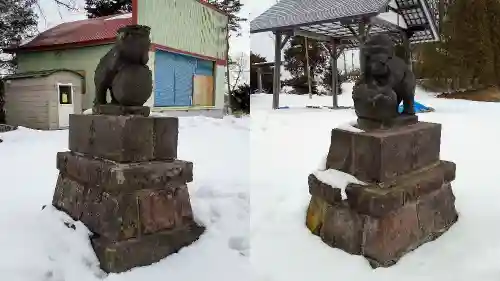 早来神社の狛犬