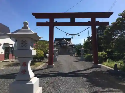 落部八幡宮の鳥居