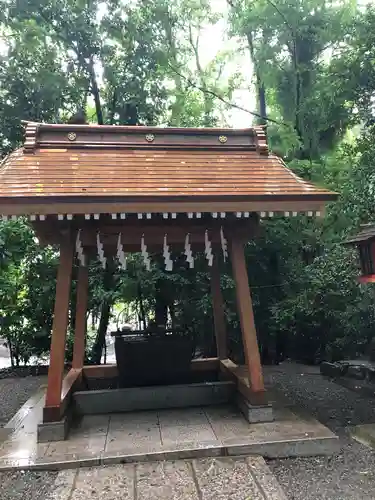 谷保天満宮の手水舎