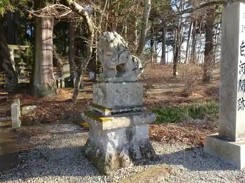 白河神社の狛犬