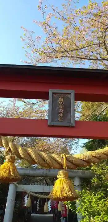 三軒地稲荷神社の鳥居