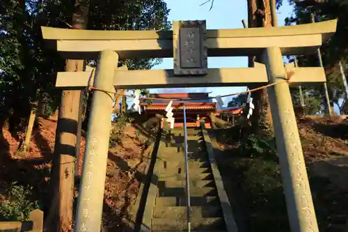 阿久津「田村神社」（郡山市阿久津町）旧社名：伊豆箱根三嶋三社の鳥居