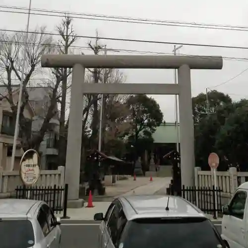 上平井天祖神社の鳥居