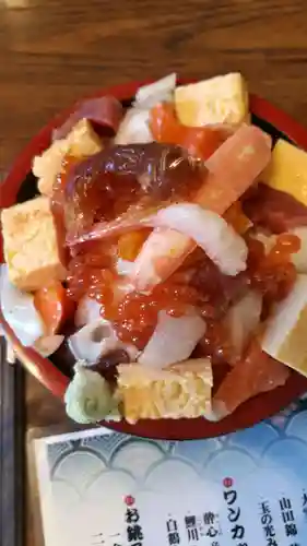 仁木神社の食事