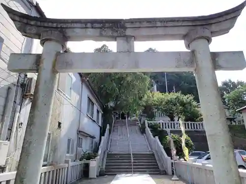 毛谷黒龍神社の鳥居