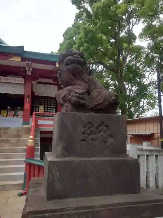 多摩川浅間神社の狛犬
