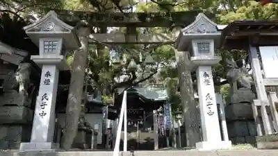 津田八幡神社の鳥居