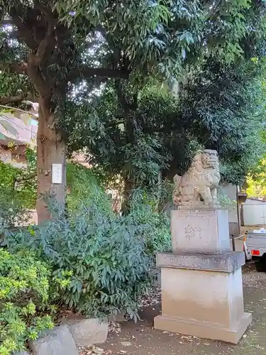 新井天神北野神社の狛犬