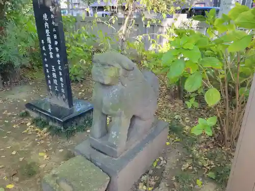 越谷香取神社の狛犬