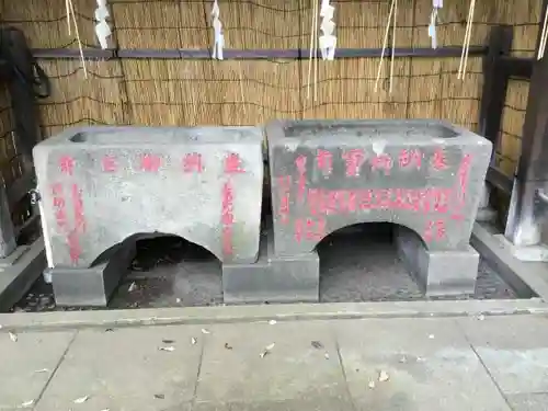 駒込富士神社の手水舎