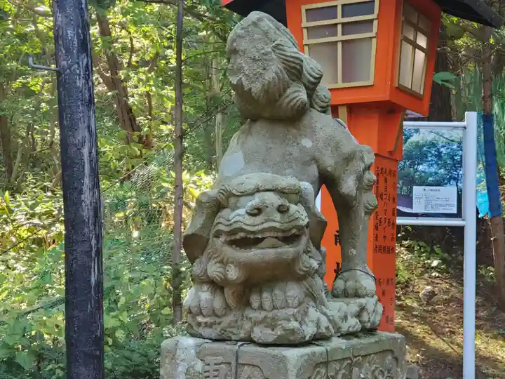明治宮鹽谷神社の狛犬