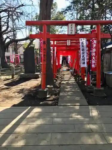 鬼子母神堂　(法明寺）の鳥居