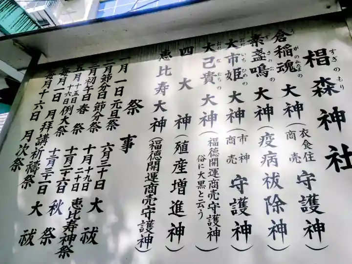椙森神社の{uncategorized: "未分類", other: "その他", undefined: "問題あり", building: "その他建物", grave: "お墓", sacred_gate: "鳥居", guardian: "狛犬", statue: "像", buddha: "仏像", history: "歴史", nature: "自然", garden: "庭園", animal: "動物", pagoda: "塔", temizu: "手水舎", mountain_gate: "山門・神門", sanctuary: "本殿・本堂", subordinate: "末社・摂社", art: "芸術", scenery: "景色", jizo: "地蔵", ema: "絵馬", goshuin: "御朱印", omikuji: "おみくじ", items: "授与品その他", amulet: "お守り", goshuincho: "御朱印帳", eats: "食事", festival: "お祭り", votive_dance: "神楽", shichigosan: "七五三参", wedding: "結婚式", experience: "体験その他", initially: "初詣", around: "周辺", anti_infection: "感染症対策"}