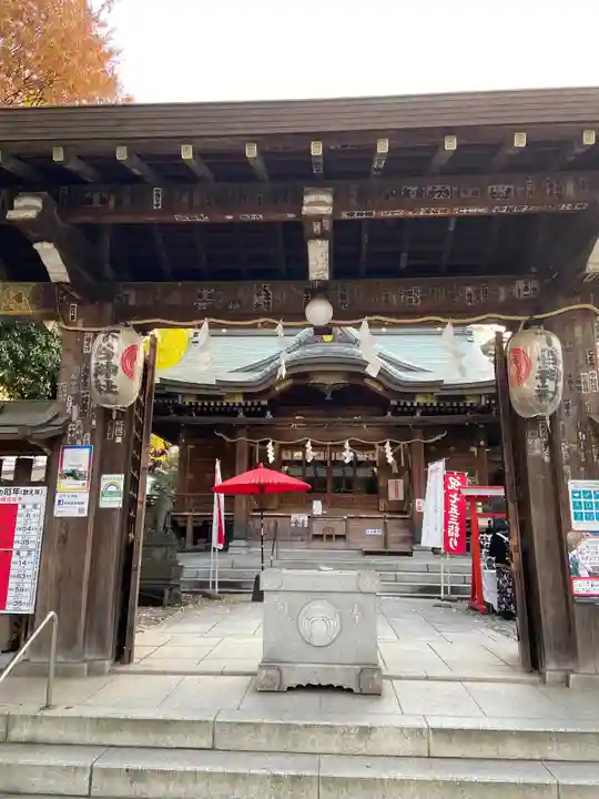 下谷神社の山門・神門