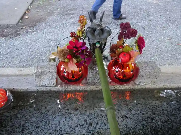 川勾神社の手水舎