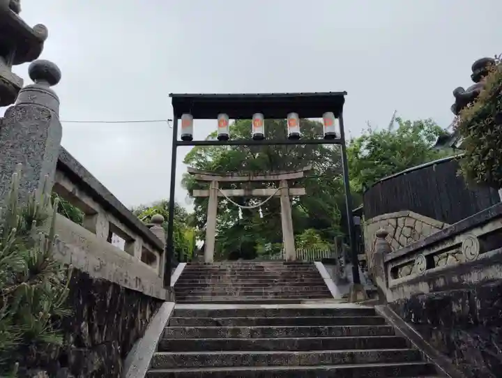 阿智神社の鳥居