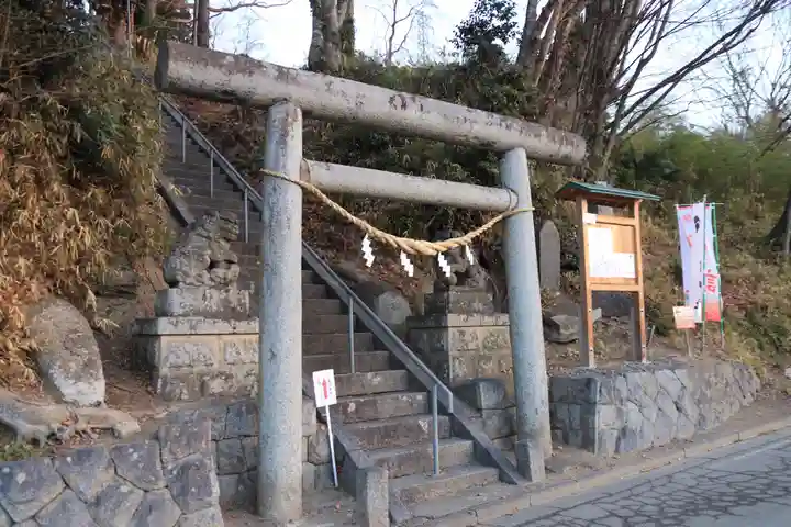 阿久津「田村神社」(郡山市阿久津町)旧社名:伊豆箱根三嶋三社の鳥居