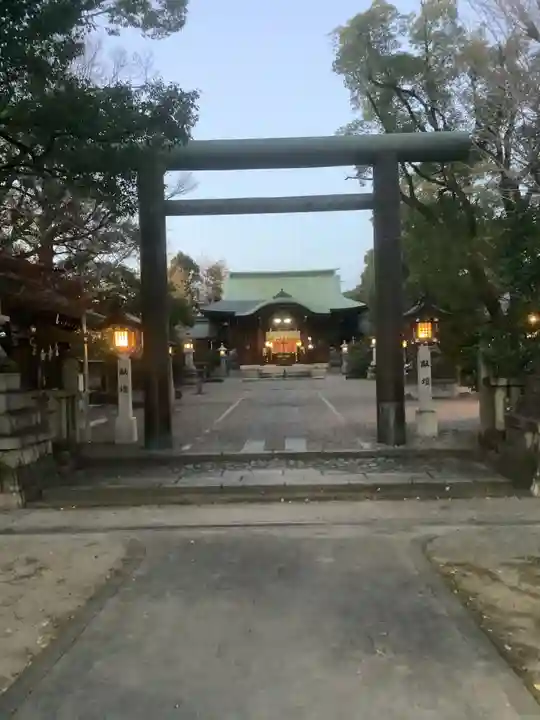 溝旗神社(肇國神社)の鳥居