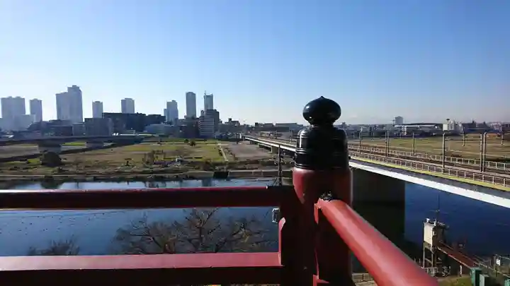 多摩川浅間神社の景色