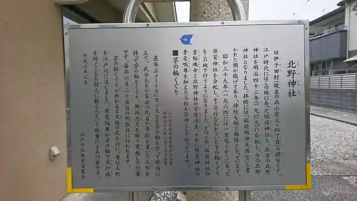 北野神社の歴史