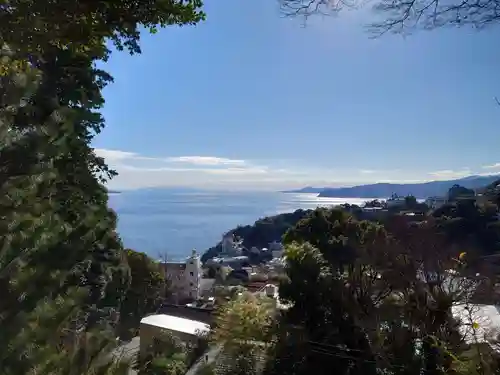 伊豆山神社の景色