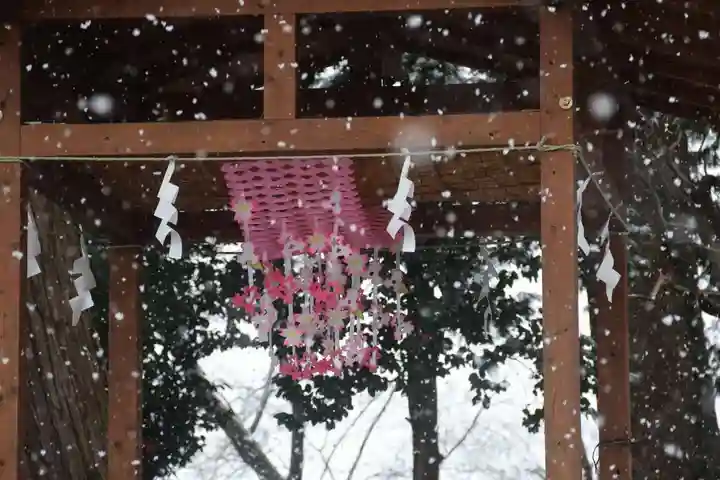 阿久津「田村神社」(郡山市阿久津町)旧社名:伊豆箱根三嶋三社の手水舎