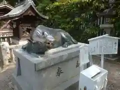 道明寺天満宮の狛犬