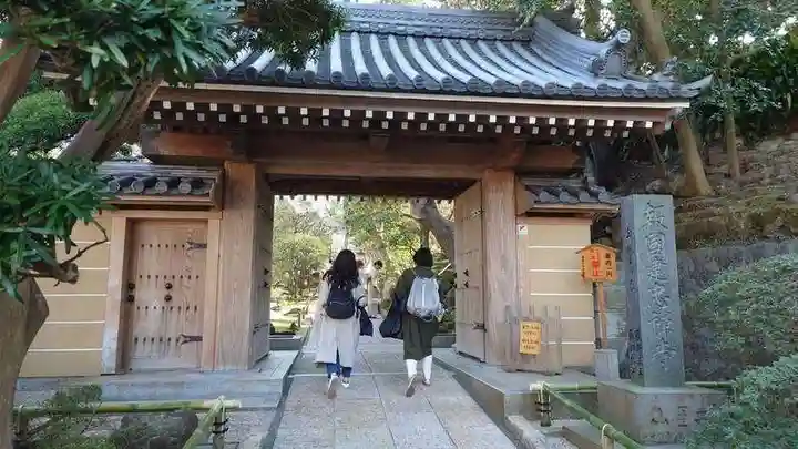 報国寺の山門・神門