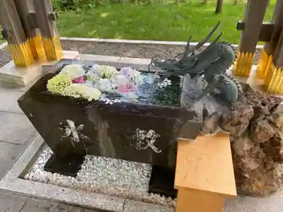 西野神社の手水舎