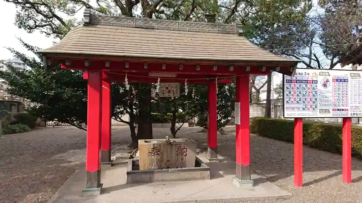 元郷氷川神社の手水舎