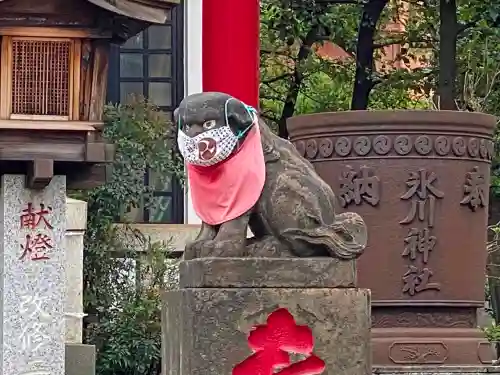 元郷氷川神社の狛犬