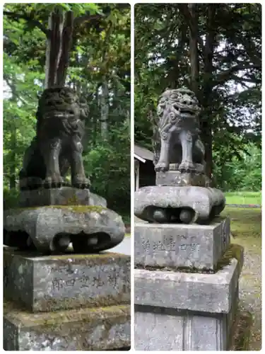 義經神社の狛犬