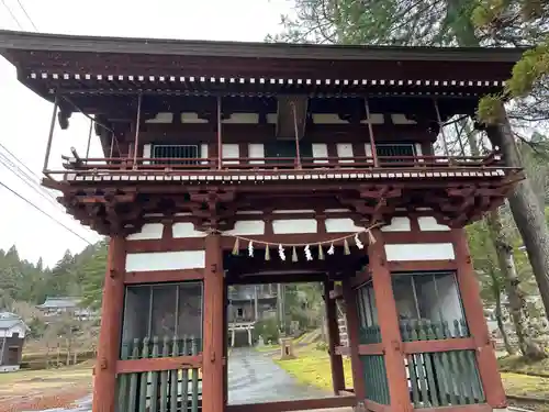 須波阿湏疑神社の山門・神門