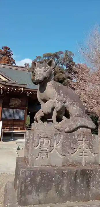 女化神社の狛犬