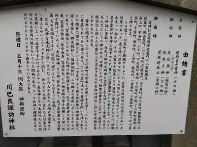 川巴良諏訪神社(富山県)