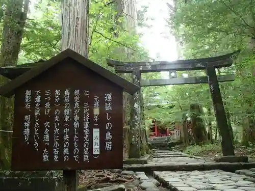 瀧尾神社（日光二荒山神社別宮）の鳥居