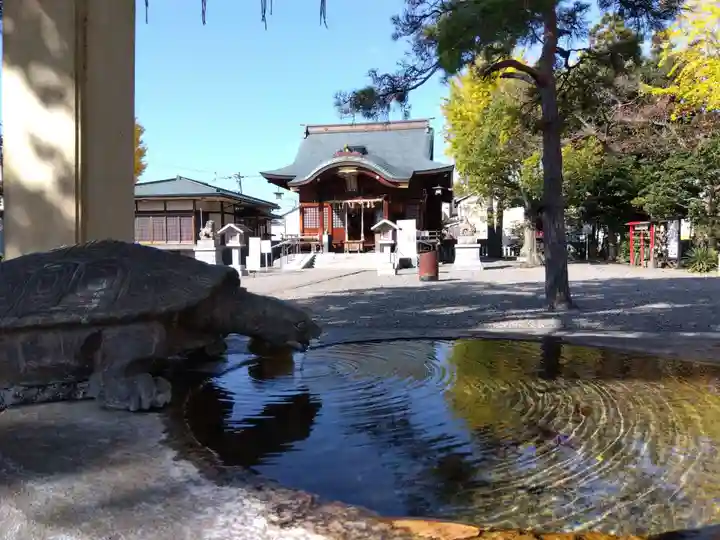 杉杜白髭神社の手水舎