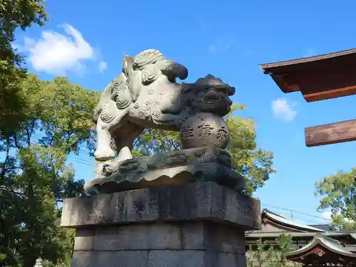 饒津神社の狛犬