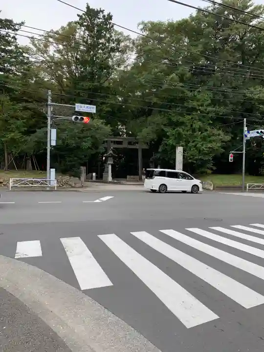 谷保天満宮の周辺