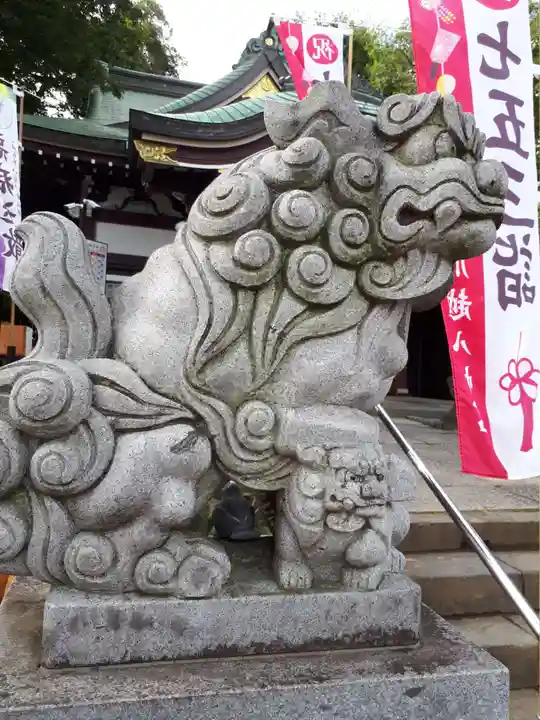 川越八幡宮の狛犬